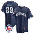 STECN C.Cubs #29 Michael Busch Player Navy 150th Anniversary City Connect Home Game Stitched Jerseys