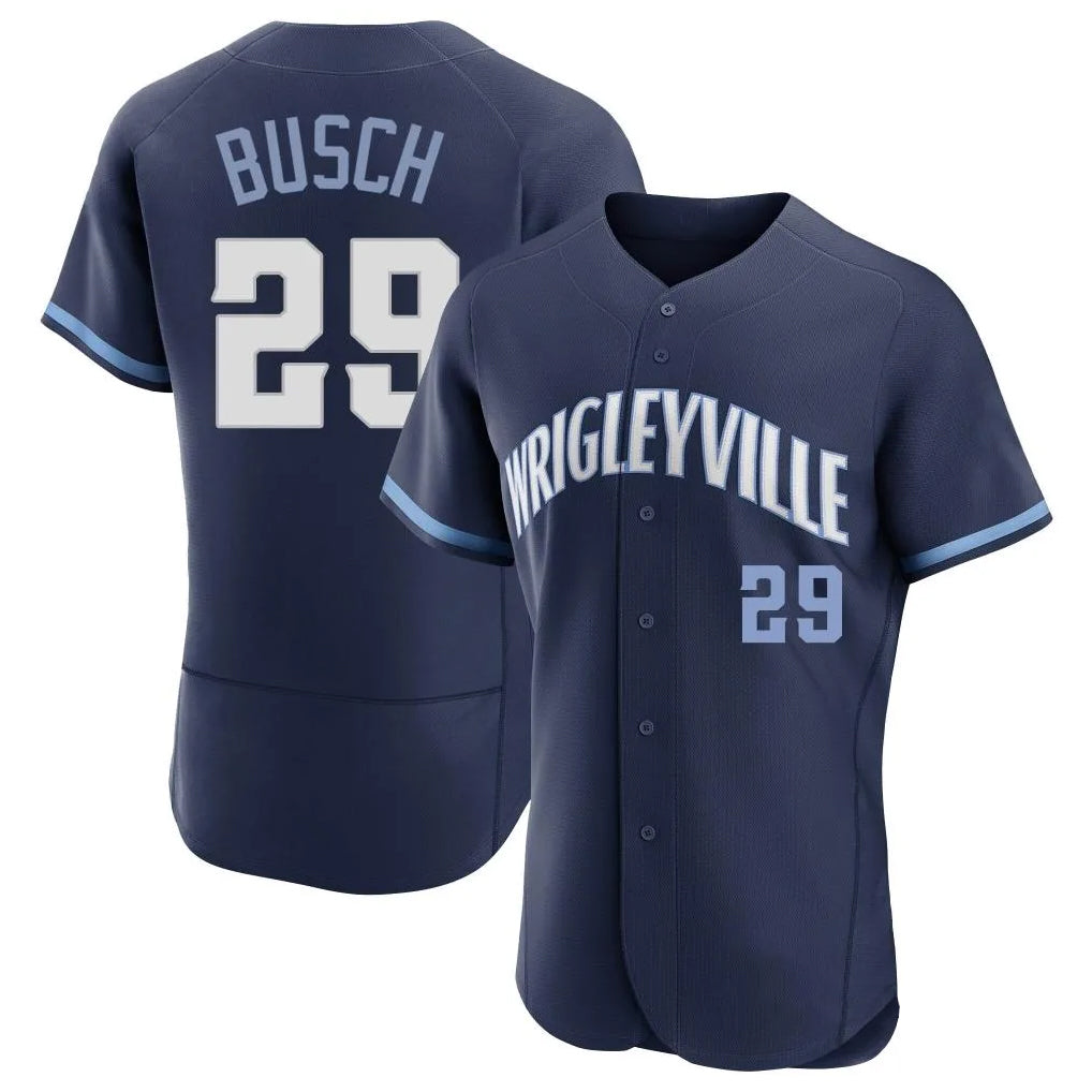 STECN C.Cubs #29 Michael Busch Player Navy City Connect Limited Elite Home Stitched Jerseys