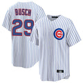 STECN C.Cubs #29 Michael Busch Player White Game Home Stitched Jerseys