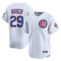 STECN C.Cubs #29 Michael Busch Player White Limited Home Game Stitched Jerseys