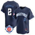 STECN C.Cubs #2 Nico Hoerner Player Navy City Connect 150th Anniversary Limited Home Stitched Jerseys