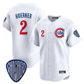 STECN C.Cubs #2 Nico Hoerner Player White Vapor Premier Limited Home Stitched Jerseys