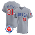 STECN C.Cubs #31 Greg Maddux Player Gray Road 150th Anniversary Limited Elite Home Stitched Jerseys