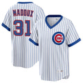 STECN C.Cubs #31 Greg Maddux Player White T-shirt Cooperstown Collection Limited Stitched Jerseys
