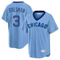 STECN C.Cubs #3 Alex Bregman Blue T-shirt Cooperstown Collection Limited Stitched Jerseys