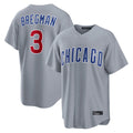 STECN C.Cubs #3 Alex Bregman Gray Home Game Stitched Jerseys