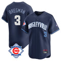 STECN C.Cubs #3 Alex Bregman Navy City Connect 150th Anniversary Limited Home Stitched Jerseys