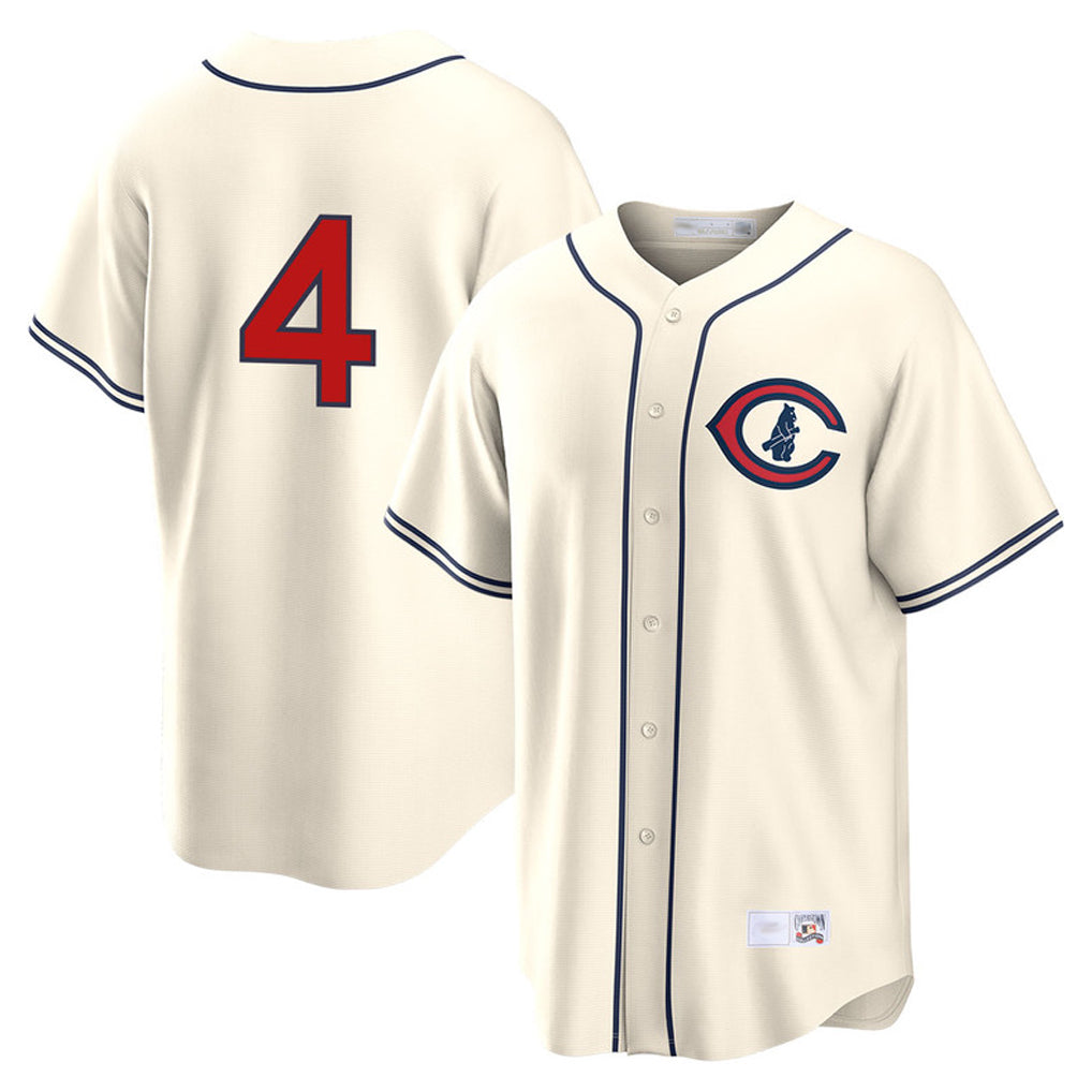 STECN C.Cubs #4 Pete Crow-Armstrong Player Cream Field of Dreams Home Game Stitched Jerseys