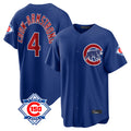 STECN C.Cubs #4 Pete Crow-Armstrong Player Royal 150th Anniversary Home Game Stitched Jerseys