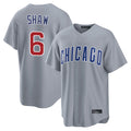 STECN C.Cubs #6 Matt Shaw Player Gray Home Game Stitched Jerseys