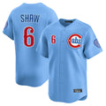STECN C.Cubs #6 Matt Shaw Player Light Blue Limited Home Stitched Jerseys