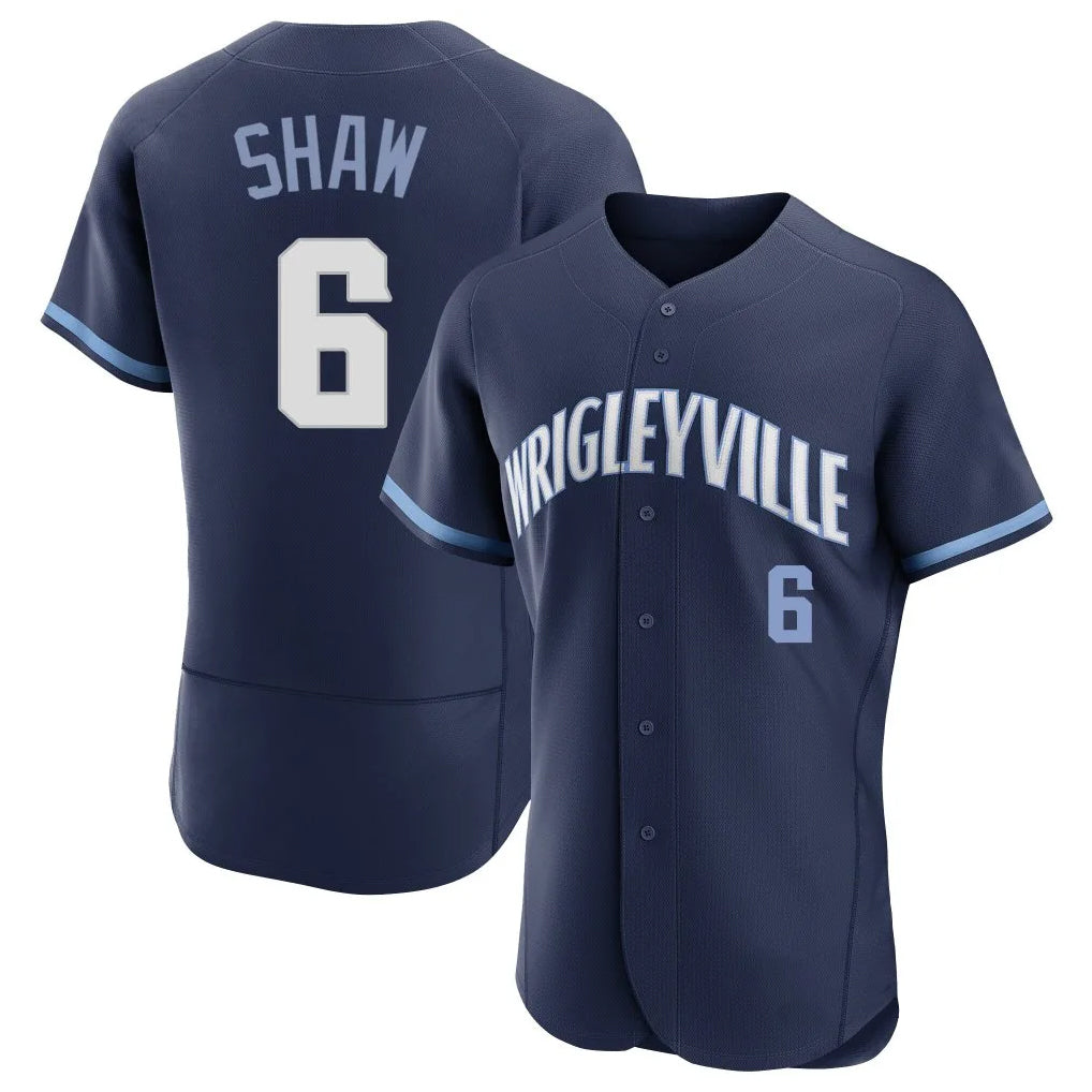 STECN C.Cubs #6 Matt Shaw Player Navy City Connect Limited Elite Home Stitched Jerseys