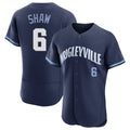 STECN C.Cubs #6 Matt Shaw Player Navy City Connect Limited Elite Home Stitched Jerseys