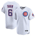 STECN C.Cubs #6 Matt Shaw Player White Limited Home Game Stitched Jerseys