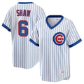 STECN C.Cubs #6 Matt Shaw Player White T-shirt Cooperstown Collection Limited Stitched Jerseys