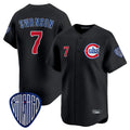 STECN C.Cubs #7 Dansby Swanson Player Black Vapor Premier Limited Home Stitched Jerseys