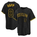 STECN C.Cubs #8 Ian Happ Player Black Snake Skin City Game Stitched Jerseys