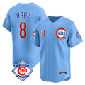 STECN C.Cubs #8 Ian Happ Player Light Blue 150th Anniversary Limited Home Stitched Jerseys
