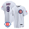 STECN C.Cubs #8 Ian Happ Player White 150th Anniversary Limited Home Game Stitched Jerseys