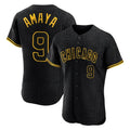 STECN C.Cubs #9 Miguel Amaya Player Black Snake Skin City Limited Elite Home Game Stitched Jerseys