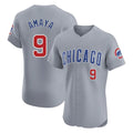 STECN C.Cubs #9 Miguel Amaya Player Gray Road Limited Elite Home Stitched Jerseys