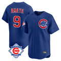 STECN C.Cubs #9 Miguel Amaya Player Royal 150th Anniversary Limited Home Stitched Jerseys