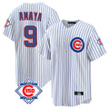 STECN C.Cubs #9 Miguel Amaya Player White 150th Anniversary Home Game Stitched Jerseys