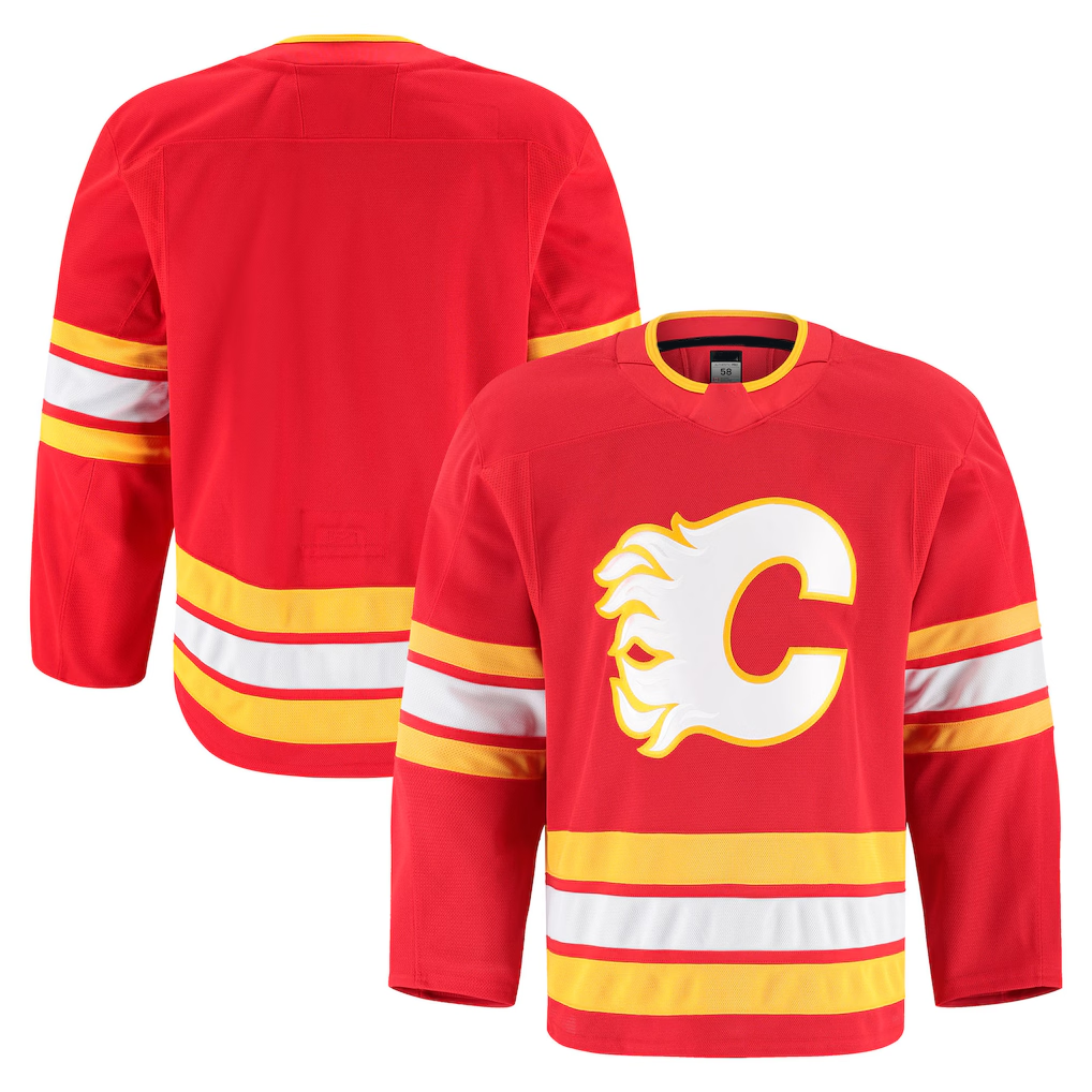 STECN C.Flames Red Home Authentic Pro Jerseys