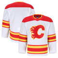 STECN C.Flames White Away Authentic Pro Jerseys