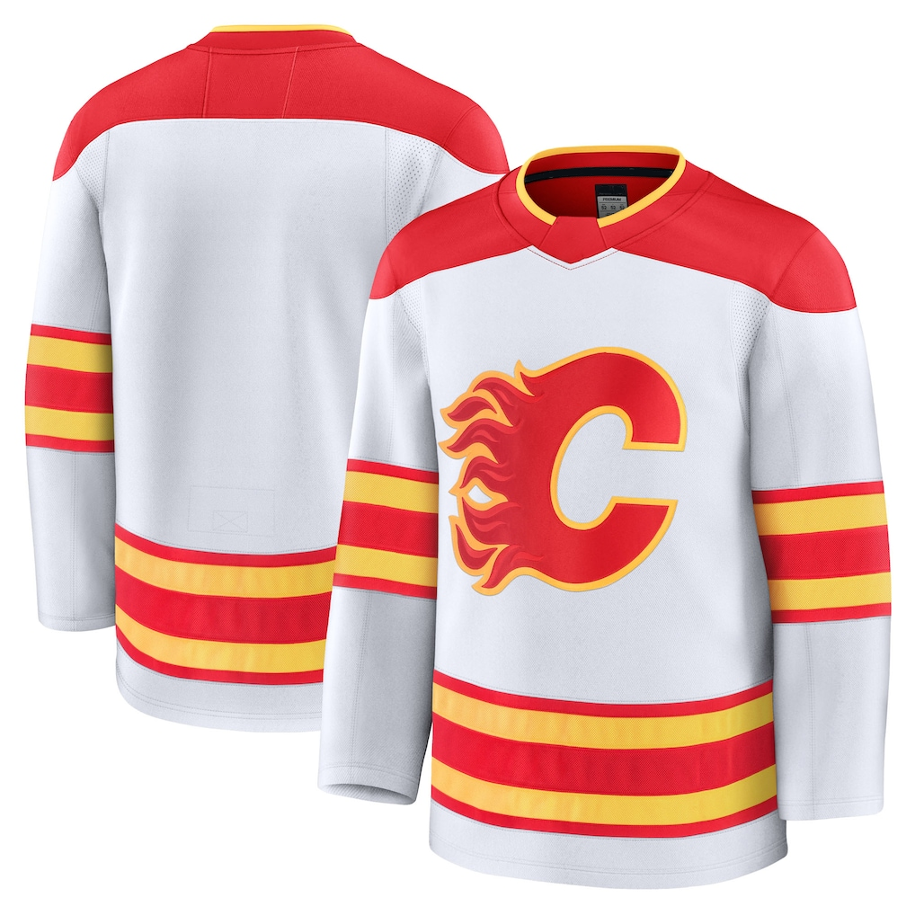 STECN C.Flames White Away Premium Jerseys