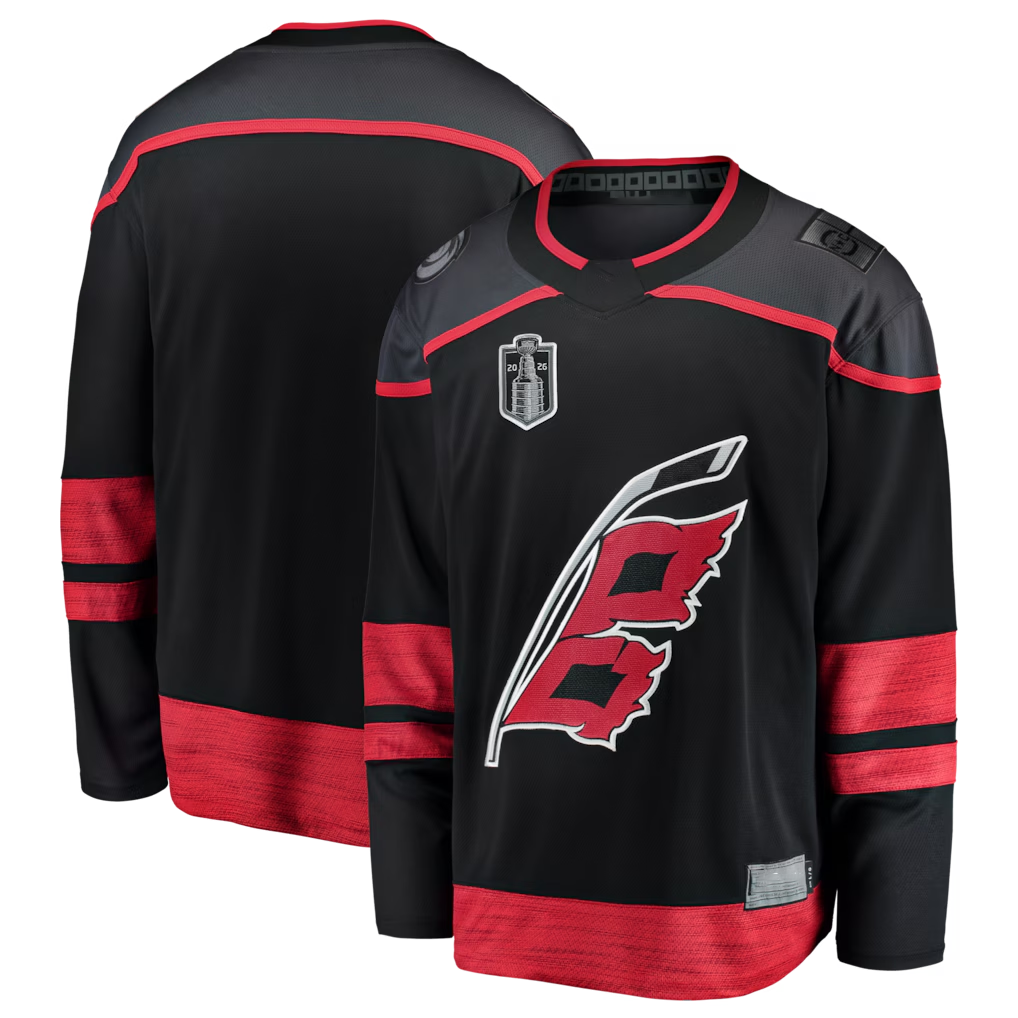 STECN C.Hurricanes Black 2026 Stanley Cup Final Home Breakaway Stitched Jerseys