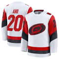 STECN C.Hurricanes #20 Sebastian Aho White Away Premium Stitched Jerseys