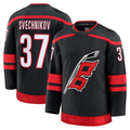 STECN C.Hurricanes #37 Andrei Svechnikov Black Home Premium Stitched Jerseys
