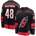 STECN C.Hurricanes #48 Jordan Martinook Black Home Breakaway Stitched Jerseys