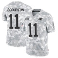 STECN C.Panthers #11 Nic Scourton Player Arctic Camo Salute to Service Limited Stitched Jerseys