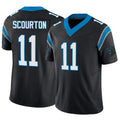 STECN C.Panthers #11 Nic Scourton Player Black Vapor F.U.S.E. Limited Stitched Jerseys