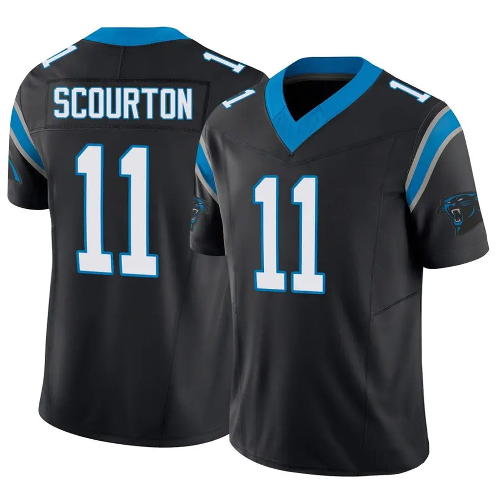 STECN C.Panthers #11 Nic Scourton Player Black Vapor F.U.S.E. Limited Stitched Jerseys