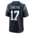 STECN C.Panthers #17 Xavier Legette Black Team Game Player Stitched Jerseys
