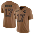 STECN C.Panthers #17 Xavier Legette Player Brown Salute To Service Limited Stitched Jerseys