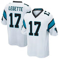 STECN C.Panthers #17 Xavier Legette Player White Home Game Stitched Jerseys