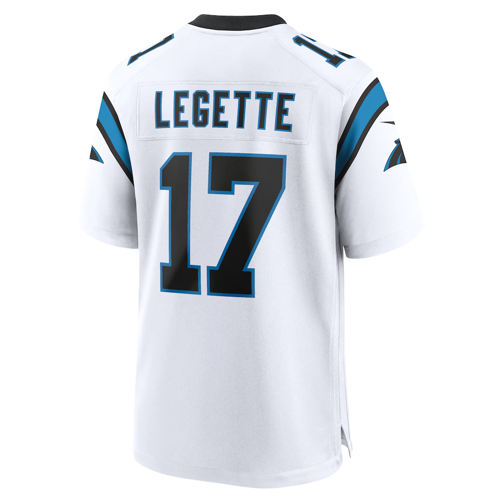 STECN C.Panthers #17 Xavier Legette White Game Stitched Jerseys