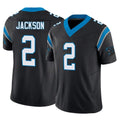 STECN C.Panthers #2 Mike Jackson Player Black Vapor F.U.S.E. Limited Home Game Stitched Jerseys