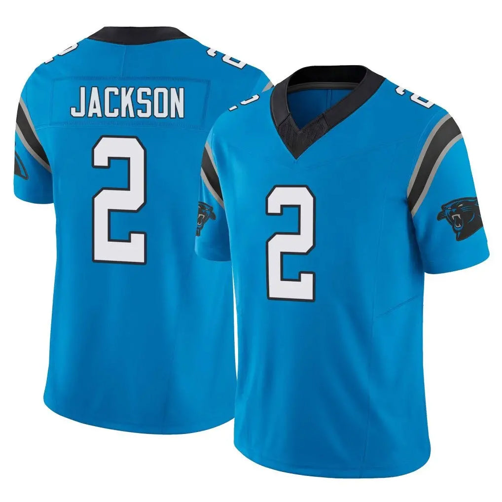 STECN C.Panthers #2 Mike Jackson Player Blue Vapor F.U.S.E. Limited Home Game Stitched Jerseys