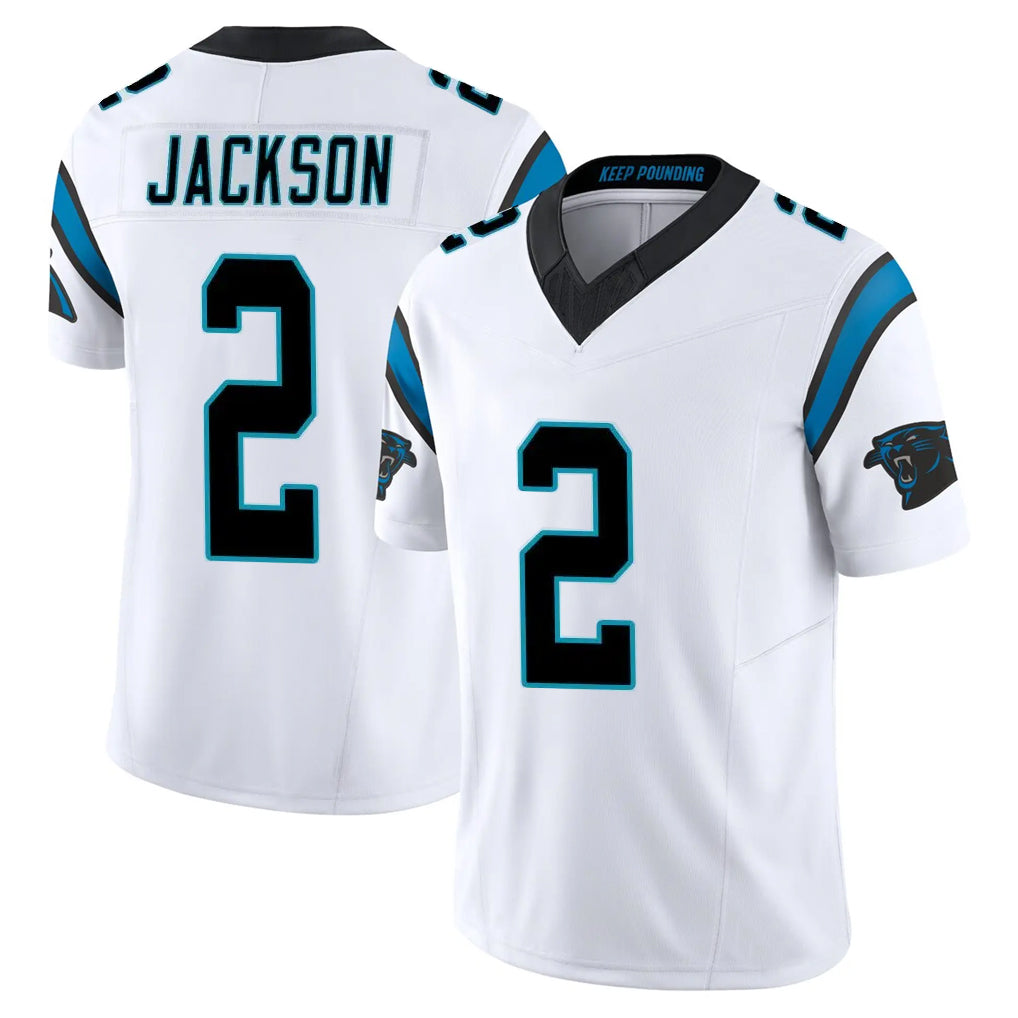 STECN C.Panthers #2 Mike Jackson Player White Vapor F.U.S.E. Limited Home Game Stitched Jerseys