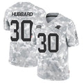 STECN C.Panthers #30 Chuba Hubbard Player Arctic Camo Salute to Service Limited  Jerseys