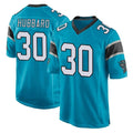 STECN C.Panthers #30 Chuba Hubbard Player Blue Game Stitched Jerseys