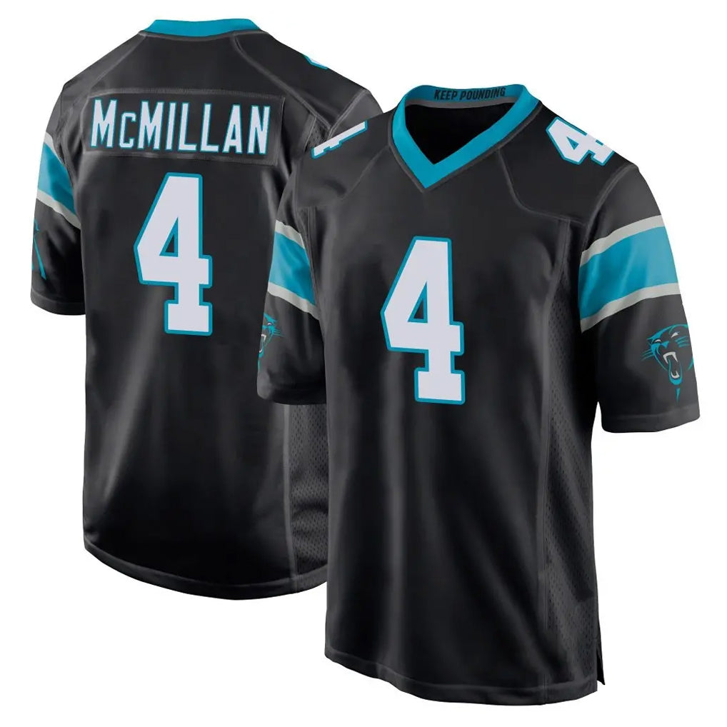 STECN C.Panthers #4 Tetairoa McMillan Player Black Game Stitched Jerseys