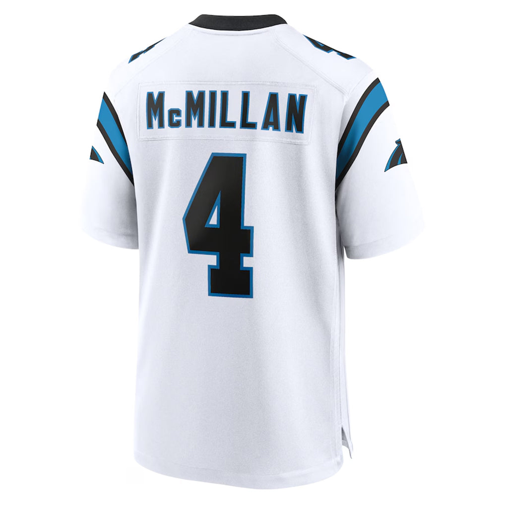 STECN C.Panthers #4 Tetairoa McMillan Player White Home Game Stitched Jerseys