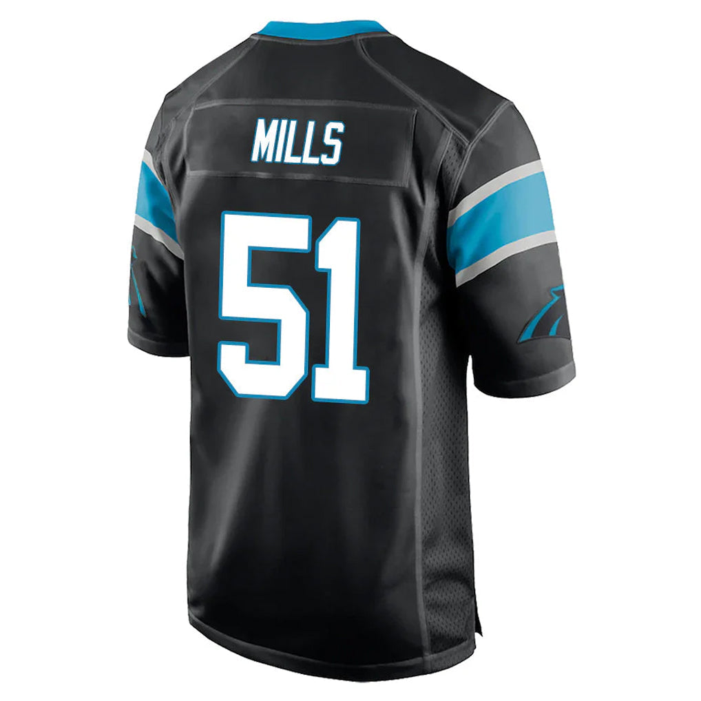 STECN C.Panthers #51 Sam Mills Player Black Game Stitched Jerseys