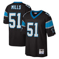 STECN C.Panthers #51 Sam Mills Player Black Mitchell & Ness Legacy Replica Stitched Jerseys